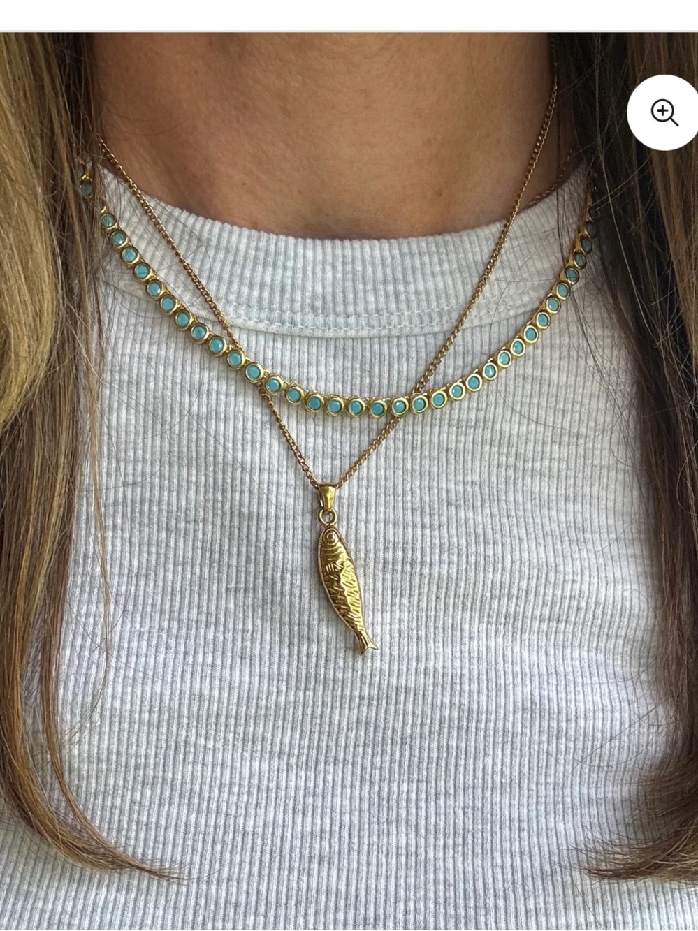 Isla Sardine Gold Fish Necklace - Unbranded - Picture 2 of 2